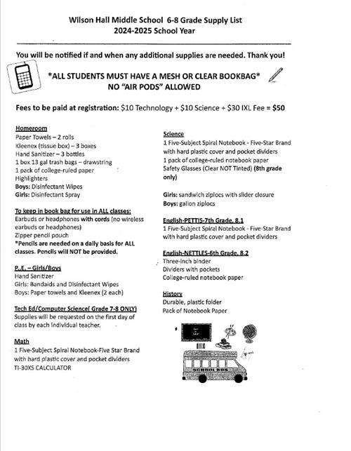 Supply List